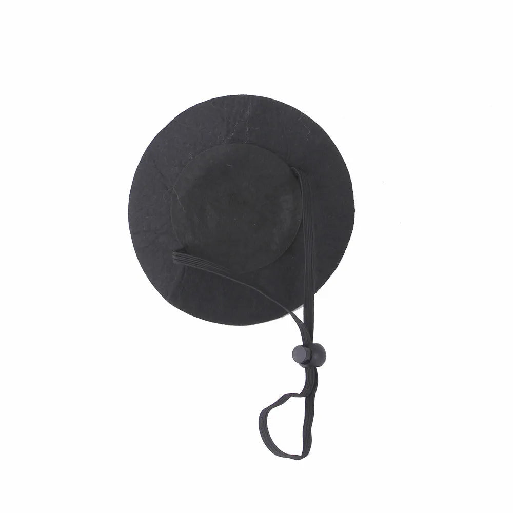 Cloth pumpkin Halloween hat for cats, free size, with embossing, available in multiple colour options