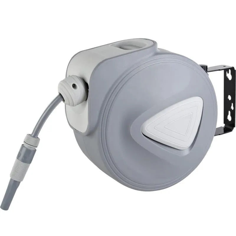 Automatic retractable hose reel with 10 metre PVC pipe for water drums
