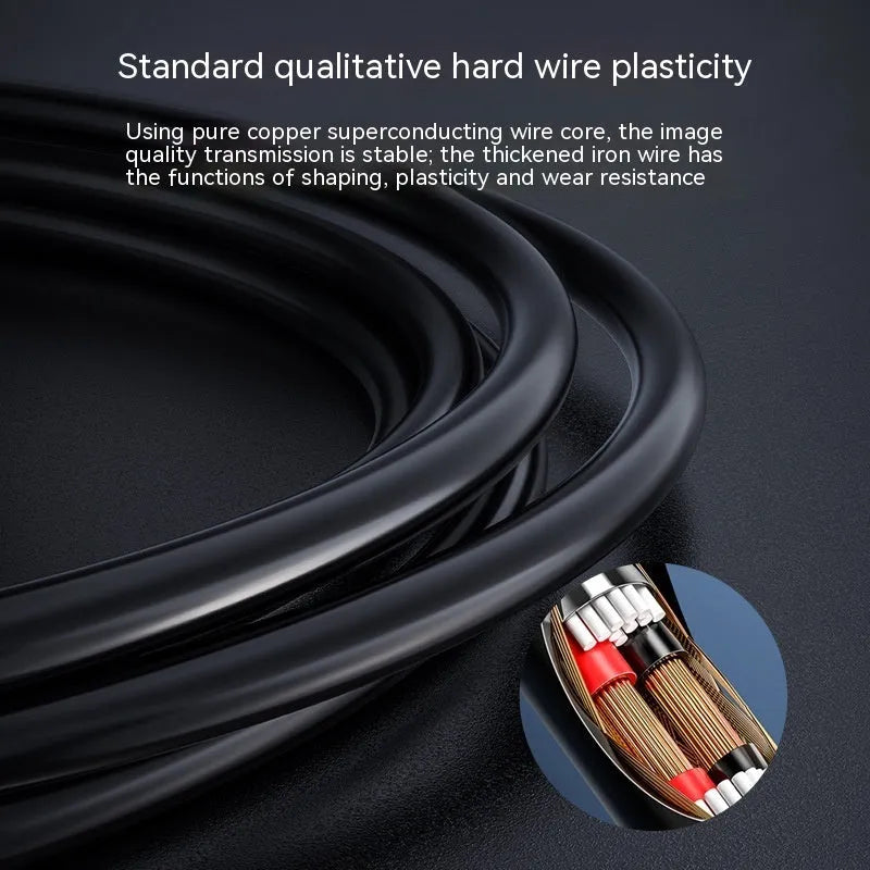 Auto repair pipeline HD camera endoscope with 8mm waterproof probe and hard wire cable