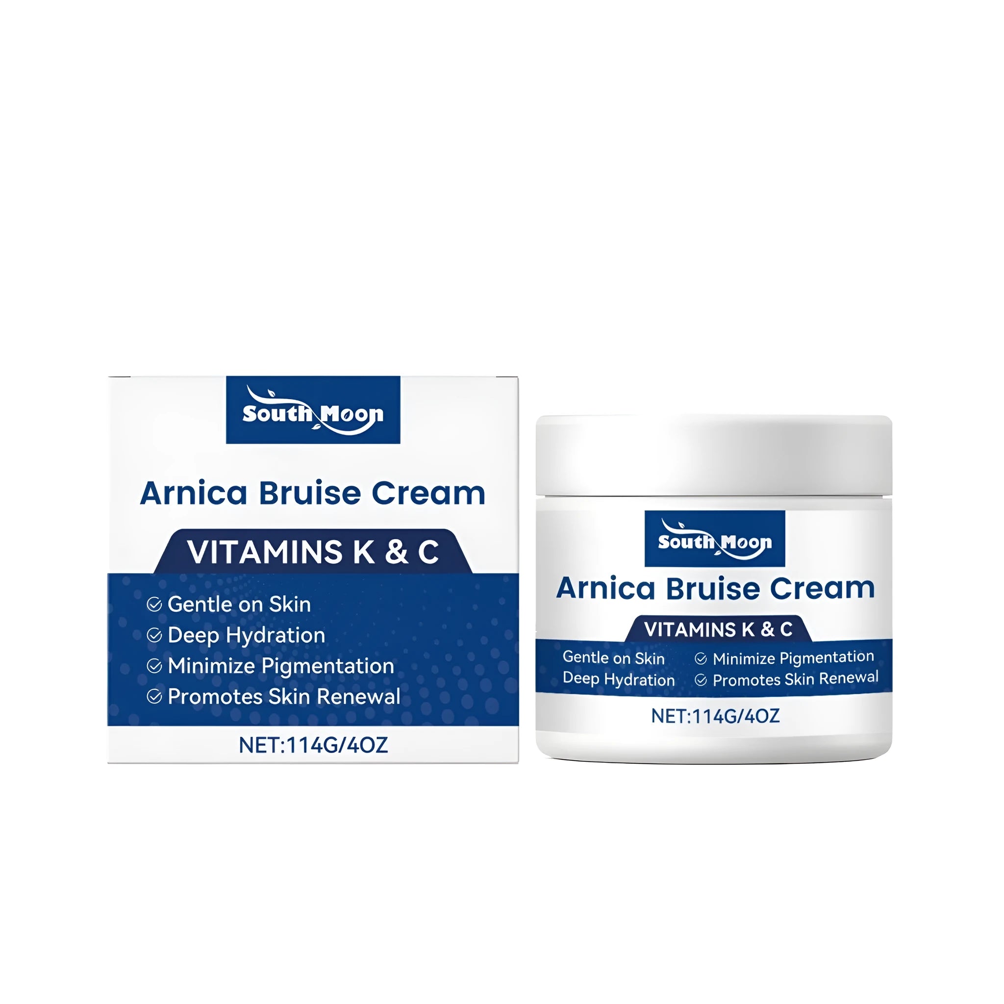 Fading Pigment Care Cream 114g tube with mint leaves, arnica, vitamin K and vitamin C for dark spot reduction