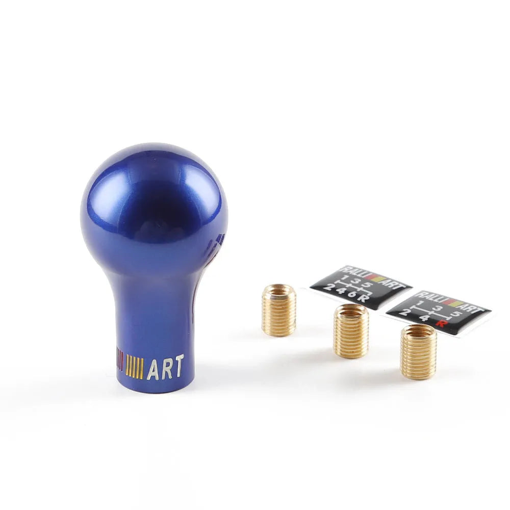 Black engineering plastic manual gear shift knob with sphere diameter 4.5cm and height 8cm, suitable for Mitsubishi Southeast series