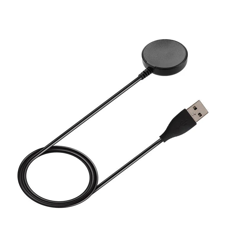 USB watch charger with fast charging cable black plastic compact 34 by 10mm wireless charger