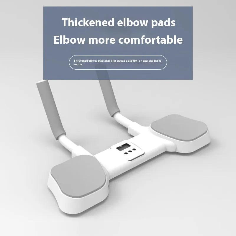 White flat support trainer with alloy aluminium frame and ABS plastic components for home fitness training