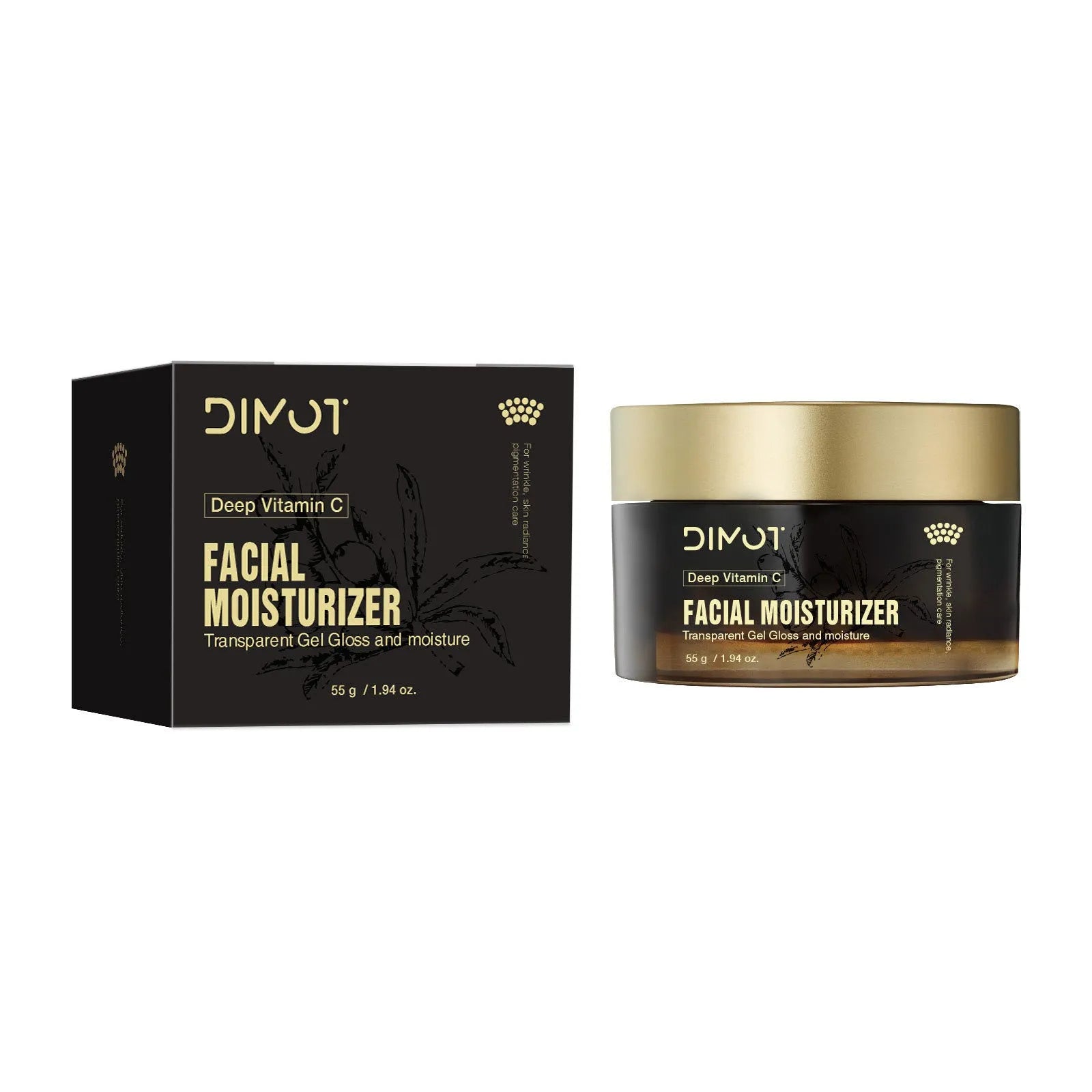 Deep Dimension C moisturizing facial cream 50ml tub with white lid on clean surface
