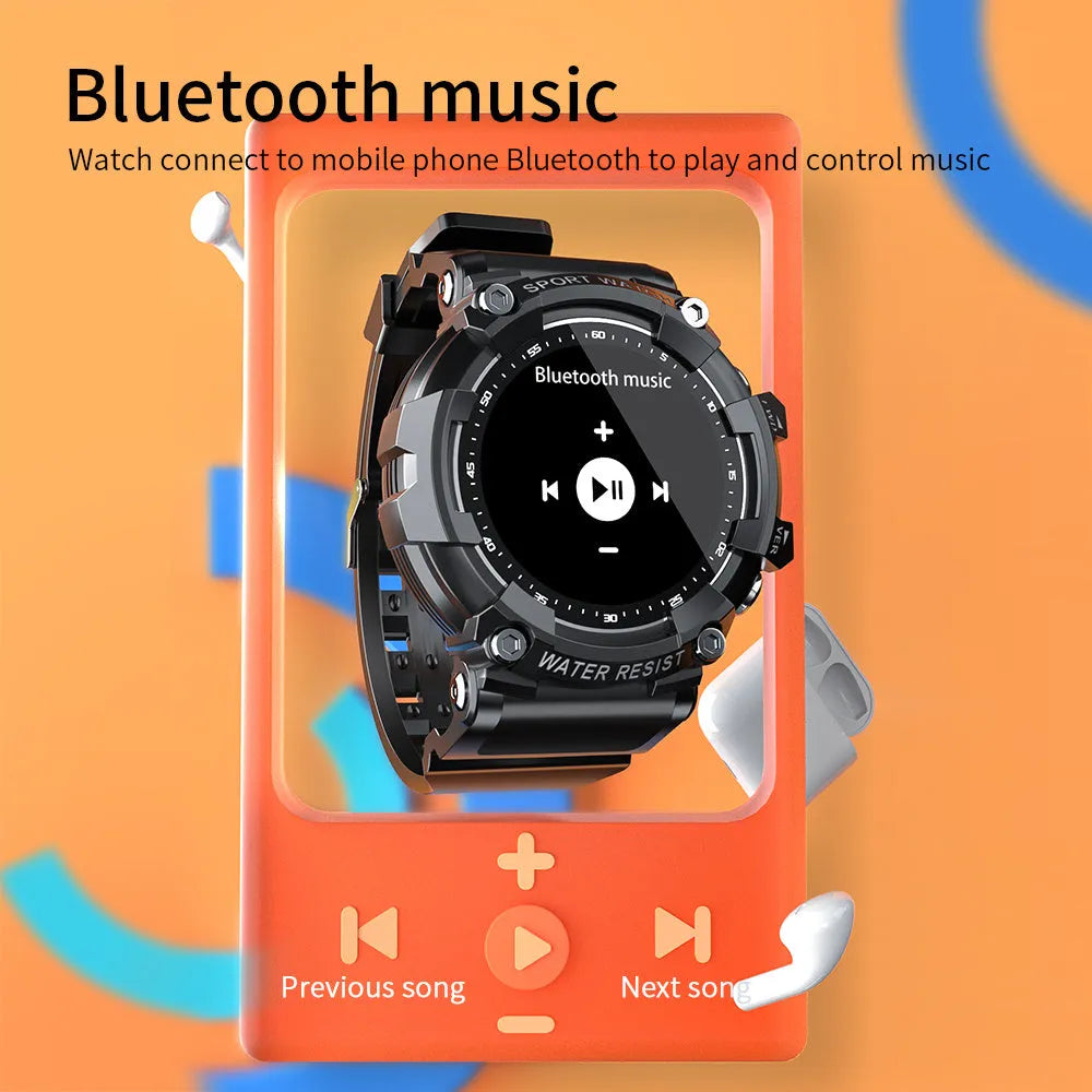 ATTACK 3 black IP67 waterproof smartwatch with round HD display on a TPU strap.
