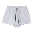 Men's quick-drying nylon summer shorts in black or white with mid waist design