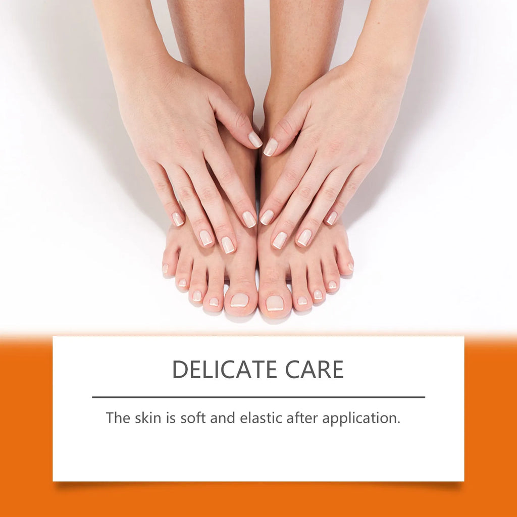 OCEAURA Honey Moisturising Care Stick 40g applied to a dry heel for targeted moisture