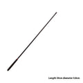 Clear resin measuring tape pointer tool showing hook design for securing tape.