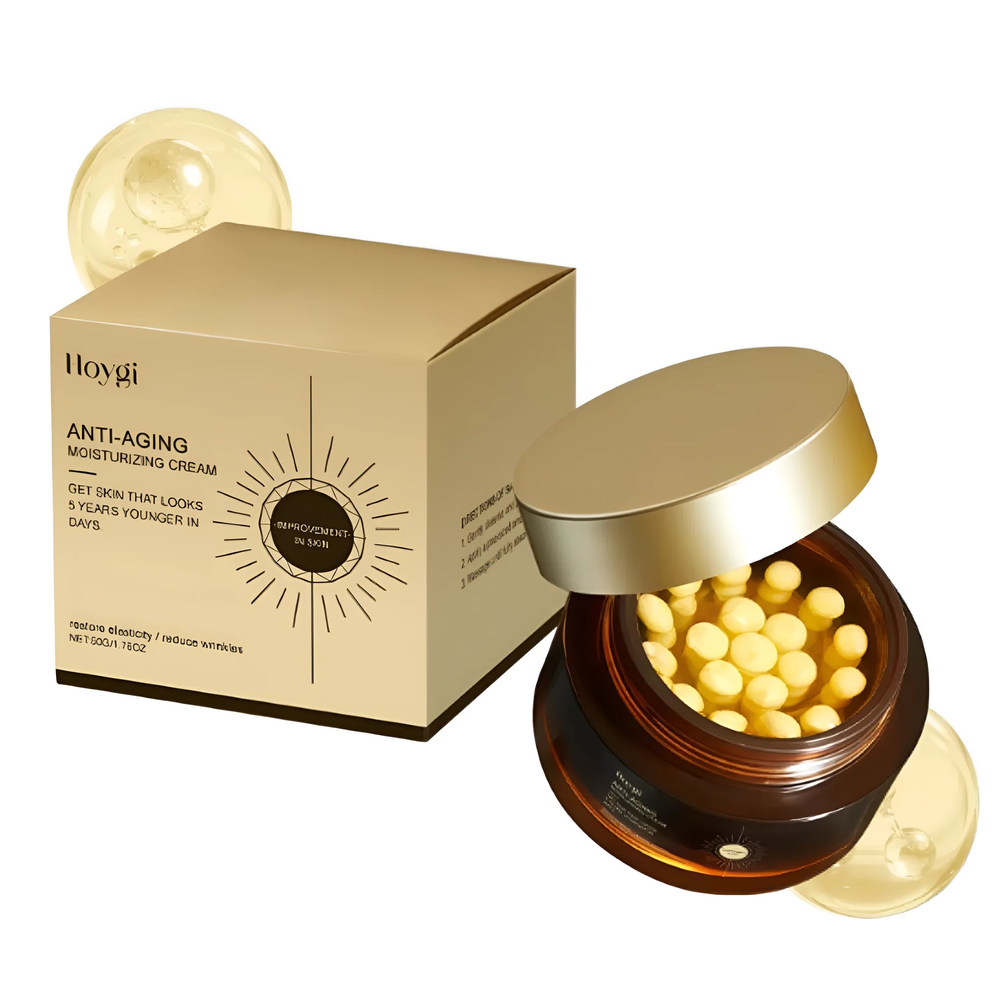 50g jar of Retinol Capsule Moisturizing Cream with hyaluronic acid and collagen