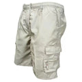 Men's loose fit casual work trousers in black, made from lightweight polyester, front view.