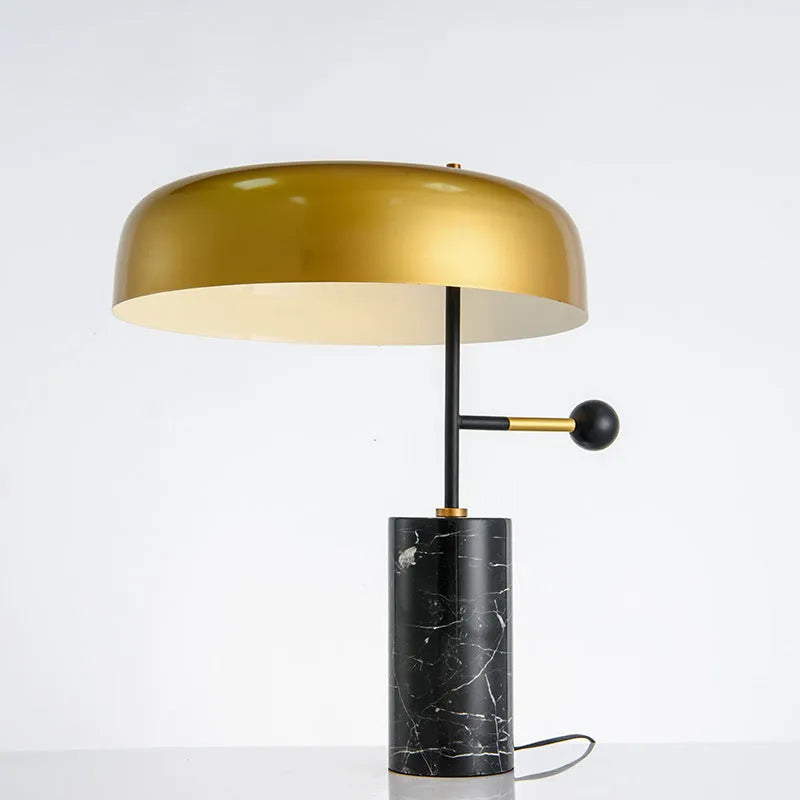 Fashion simple bedroom hotel decorative table lamp with warm light and European style on a wooden bedside table