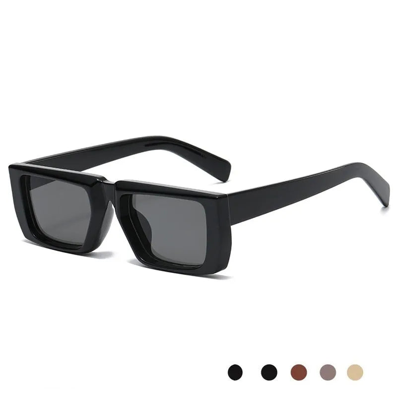 Special-shaped sunglasses with UV400 protection in multiple colour options including black and grey lens combinations