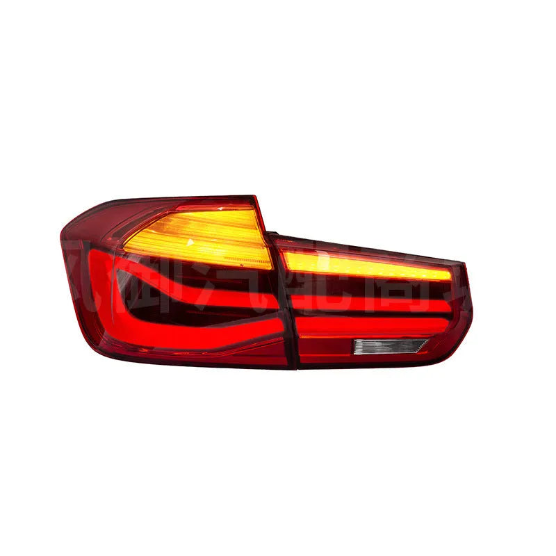 BMW 3 Series modified LED tail light assembly in red or smoked black finish for 2012-2015 models
