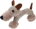 Large dog squeaky stuffed plush toy in monkey colour for medium to large breed dogs
