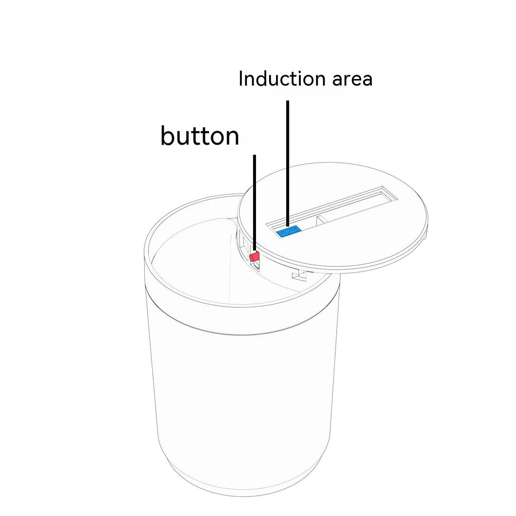 Aluminium alloy intelligent induction ashtray with automatic infrared opening for car and home use