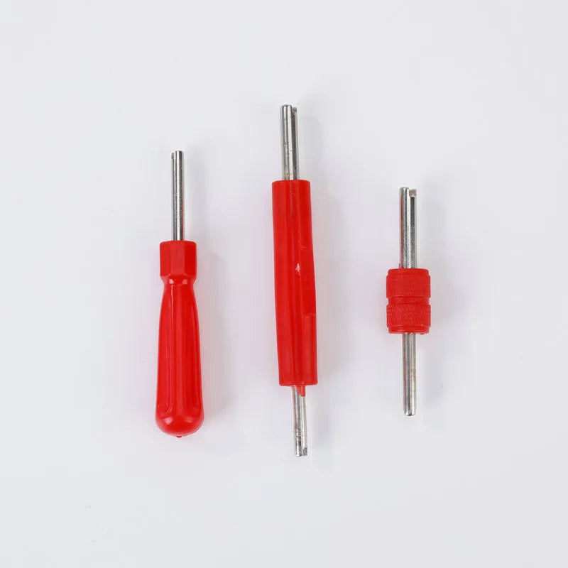 Single-head aluminium alloy twist valve wrench tool in one of three colour style options.