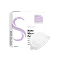 Four nano microneedle facial skincare patches containing ginger and mugwort root extracts.