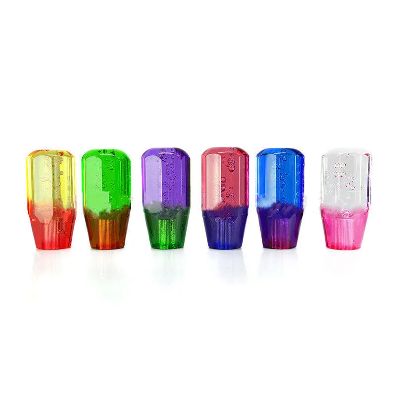 Acrylic crystal gear head two-colour transparent shift lever available in 10cm or 15cm height