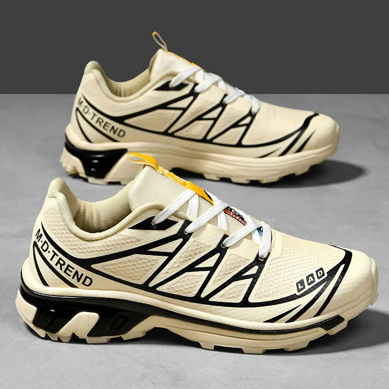 Low-top leisure hiking shoes with artificial leather upper and rubber soles in multiple colour options