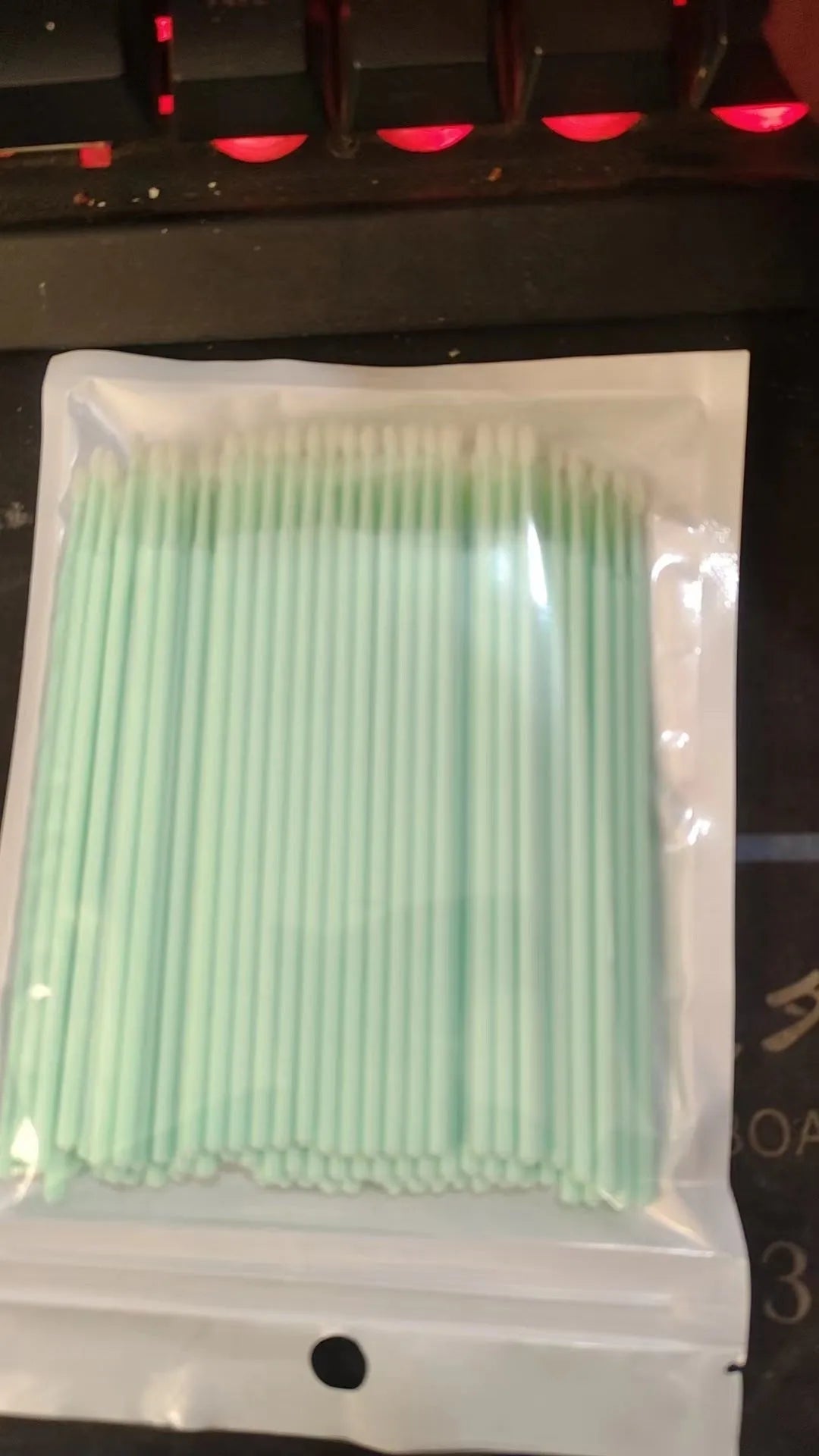 Disposable Micro Applicator Brushes 200-500 Pcs for Eyelash Extensions Mascara Makeup Cleaning Bendable Cotton Swab Multicolors Deep Green Deep Blue Deep Purple Pink Yellow