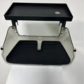 Black ABS storage box placed under Tesla Model 3 centre screen