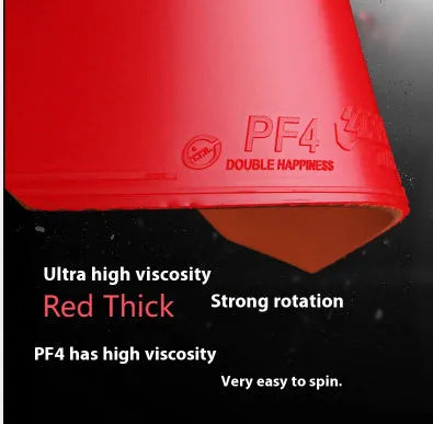 Fast Attack Sticky Classic-50 table tennis racket with anti-spin rubber in red or black colour options
