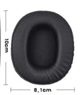 Black soft PU leather replacement ear pads for Sony MDR-1R headphones, shown as a pair.