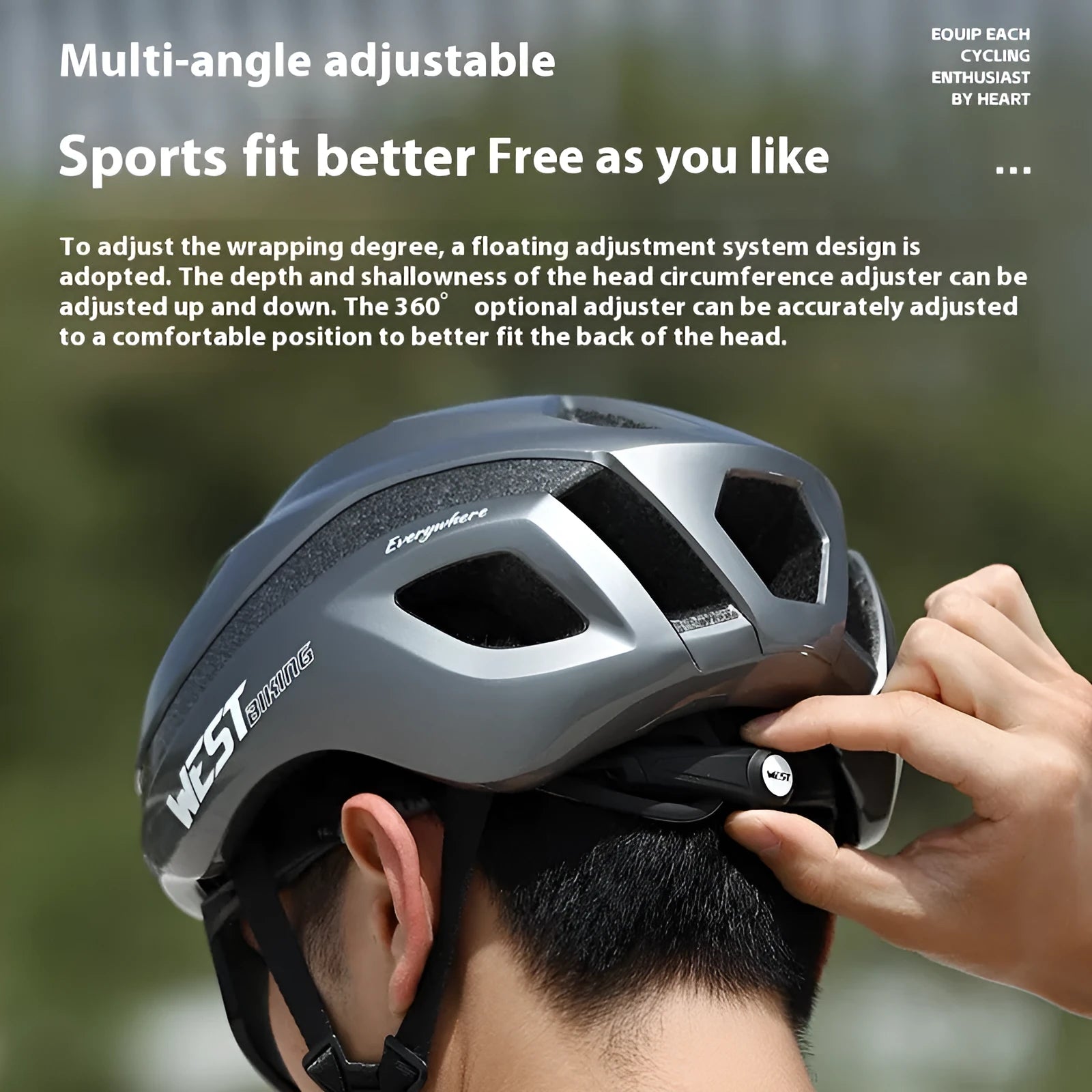 Road bike helmet in black, with PC/EPS construction, 58-61 cm fit, unisex design