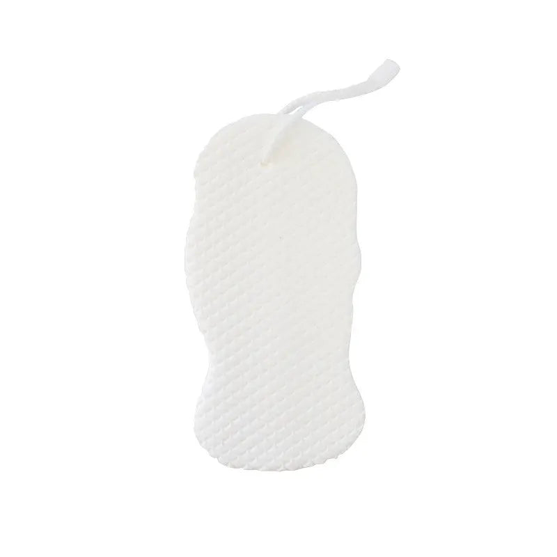 White 3D fish scale pattern bath sponge ball for gentle body exfoliation in the shower
