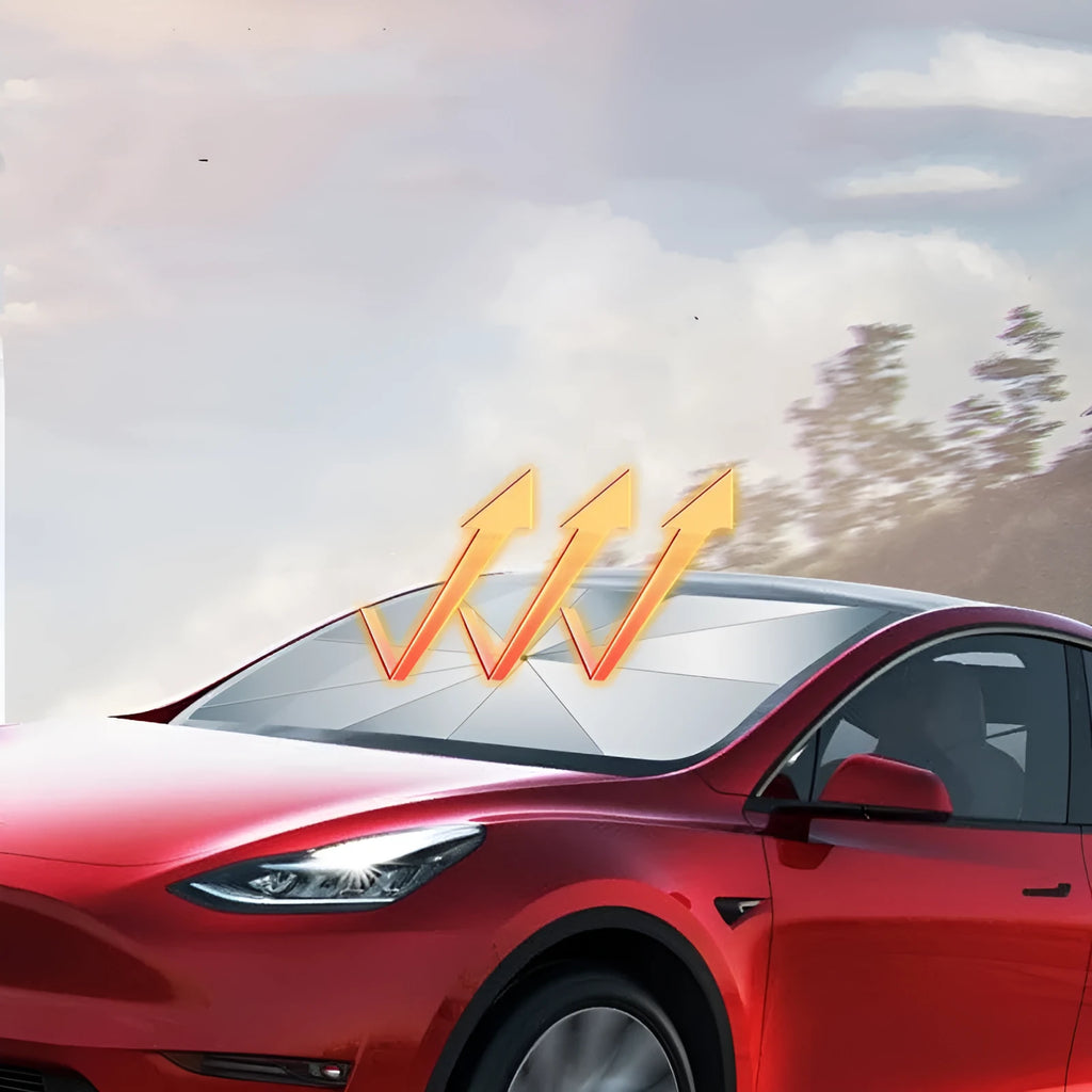 Ice Crystal skylight thermal insulation sun visor in beige for general vehicle models
