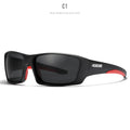Ultralight sports polarized sunglasses with TR90 frame in colour option C1 on a white background