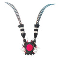 Zijin Crown feather motorcycle helmet decoration with gold crown and quill feather ornament