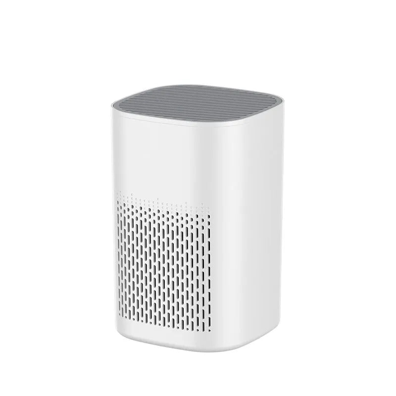 USB-powered desktop air purifier with panel heating for small rooms under 10 square metres