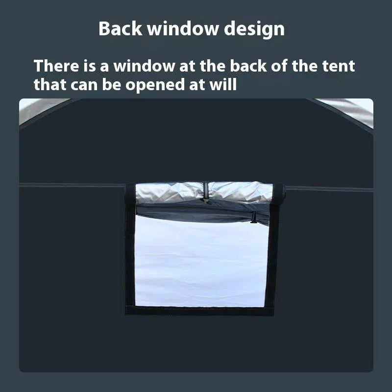 Black outdoor bicycle storage tent for 2-3 bikes with ground nails and brackets, size 185x65x165cm