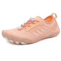 Quick-drying wading river tracing shoes with mesh upper and rubber sole in gray low-top design