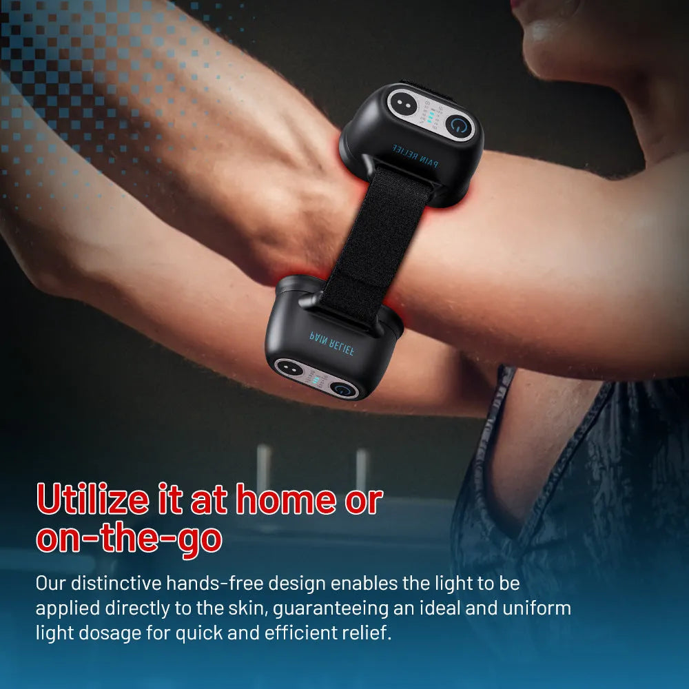 Black Joint Shoulder Pad Pain Physiotherapy Instrument with adjustable strap and three gear settings
