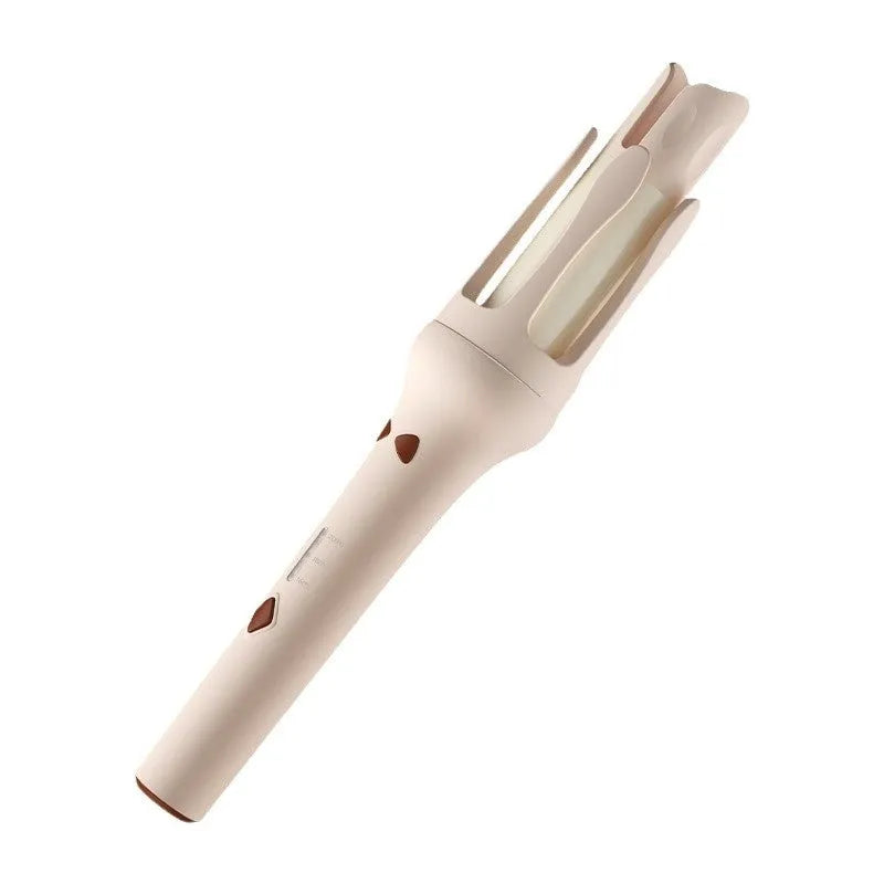 Automatic hair curler with 32mm barrel in white colour with AC power cable