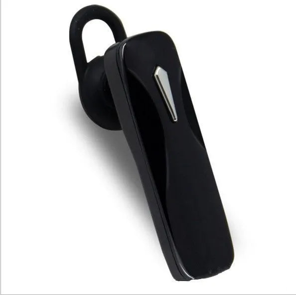 M163 Bluetooth car headset in black and white colour options for hands-free calling and music control