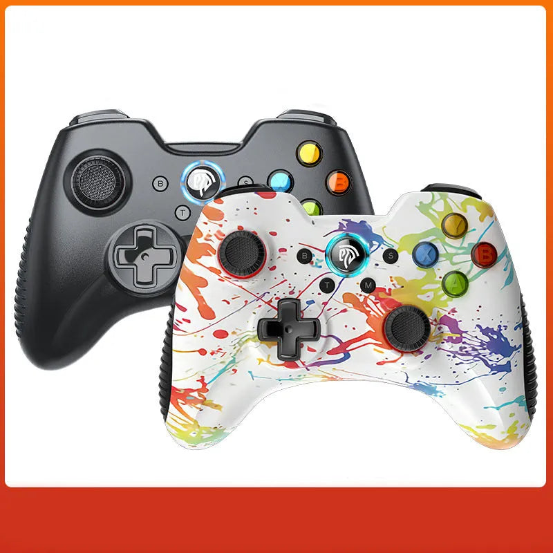 PC dual mode wireless game controller with ABS body and 360° rocker