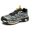 Low-top leisure hiking shoes with artificial leather upper and rubber soles in multiple colour options