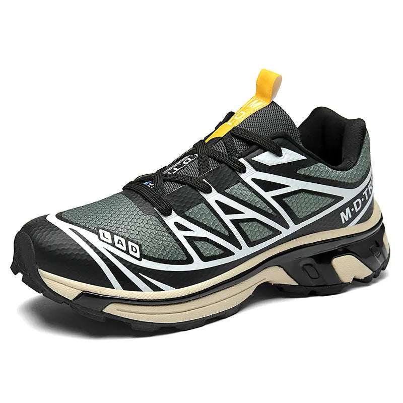 Low-top leisure hiking shoes with artificial leather upper and rubber soles in multiple colour options