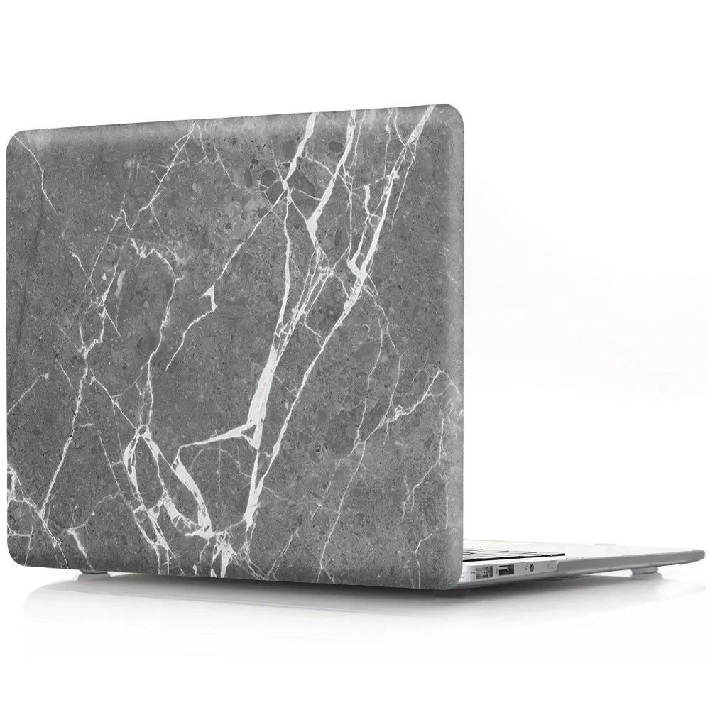 Marble grain plastic notebook case for MacBook with blue marble pattern