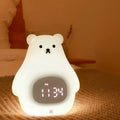 Big White Bear cartoon style silicone night light with remote control