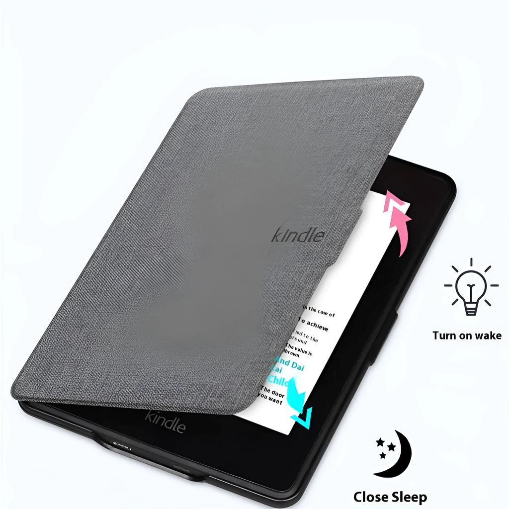 Hard plastic Kindle case with magnetic closure in various colour options