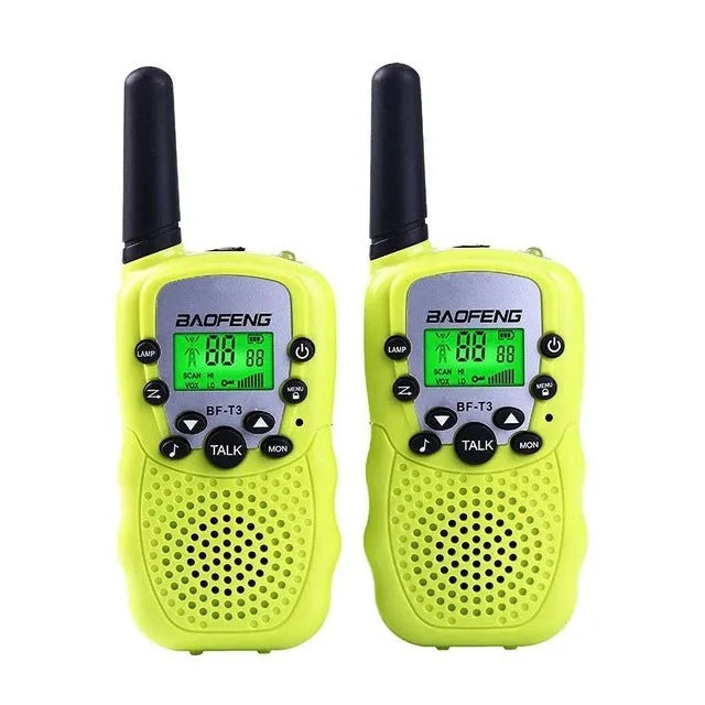 Children's walkie talkie handheld radio in multiple colours with 22-channel display