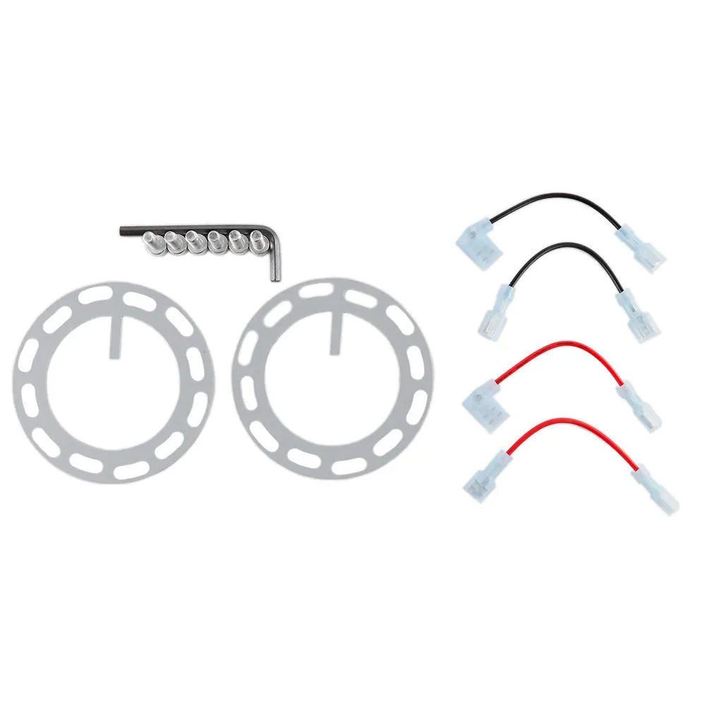 Colourful alloy quick-release steering wheel connection base with lock
