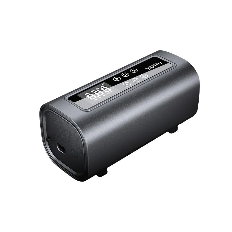 12V portable electric car tyre pump with digital display and 600cm power cable for battery-powered inflation