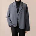Men's loose fit casual jacket in a light business style, shown in apricot colour.