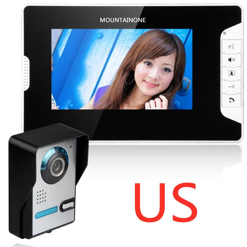 Shanyi Shida 7-inch HD video doorbell with indoor monitor and outdoor camera for home security