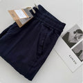 Men's loose straight-leg casual trousers in thin fabric with drawstring waist, shown in multiple colour options